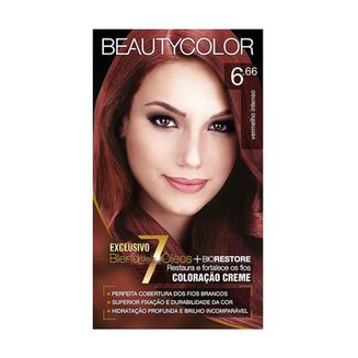 Tintura - Beauty Color 6.66 Kit Vermelho Intenso
