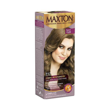 Imagem do produto Tintura Maxton Creme Kit Prático 7.12 Louro Médio Acinzentado Irisado 50G