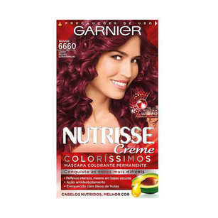 Imagem do produto Tintura - Nutrisse Kit Creme 6660 Louro Escuro Ultra Vermelho