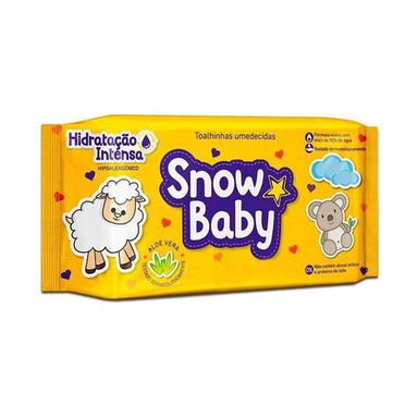 Imagem do produto Toalhas Umedecidas Snow Baby Hidratação Intensa Com 140 Unids