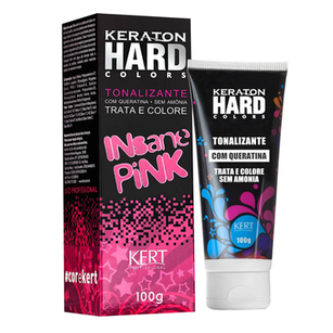 Imagem do produto Tonalizante Kert Keraton Hard Colors Insane Pink Com 100G
