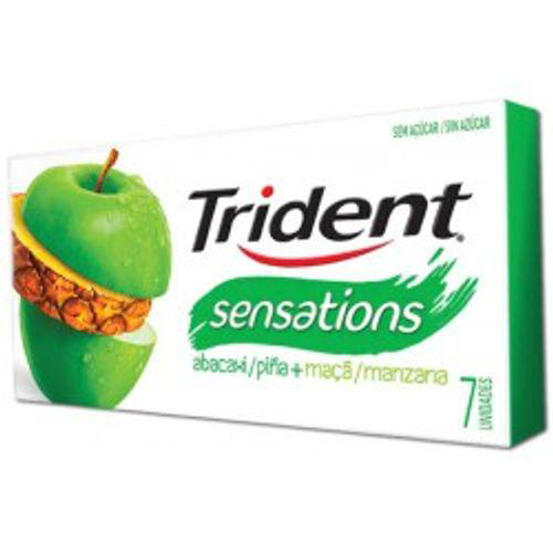 Imagem do produto Trident Sensations Goma Dietetica Sabor Abacaxi E Maca 7 Unidades
