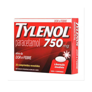 Imagem do produto Tylenol - 750Mg 20 Comprimidos