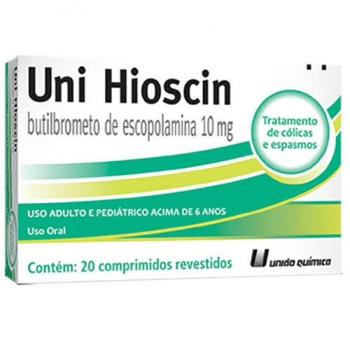 Imagem do produto Uni Hioscin - 20 Comprimidos Revestidos