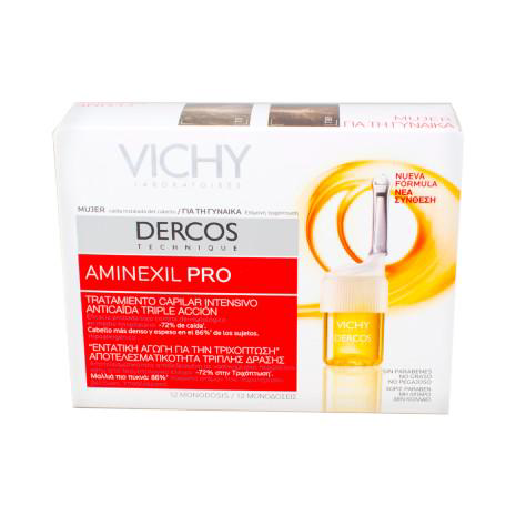 Imagem do produto Vichy - Dercos Aminexil Com 12 Ampolas Pro Femme