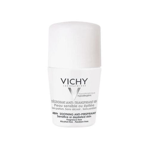 Desodorante Roll-On Vichy Antitranspirante Para Pele Sensível 48H 50Ml
