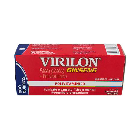 Virilon Ginseng Com 30 Comprimidos