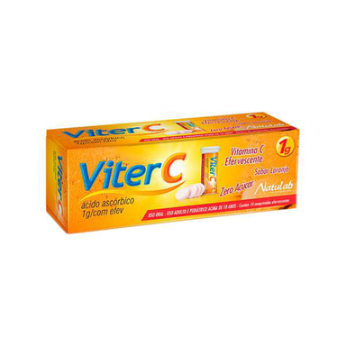 Vitamina C - Viter C 1 G Com 10 Comprimidos Efervescentes