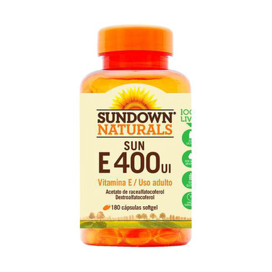 Vitamina - E 400Ui Com 180 Cápsulas Sundown Vitamina
