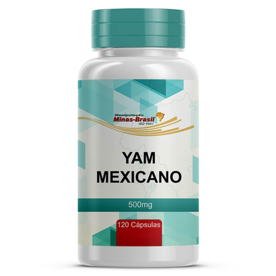 Imagem do produto Yam Mexicano 500Mg Fonte De Dhea Natural 120 Cápsulas
