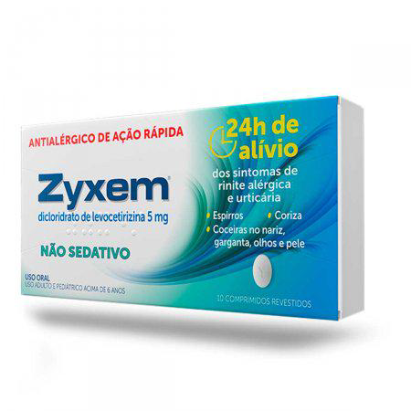 Zyxem 5Mg Com 10 Comprimidos