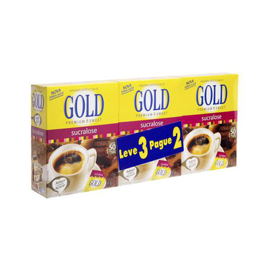 Imagem do produto Adoçante - Em Pó Gold Sucralose Premium Sweet C 50 Envelopes De 0,6G Cada Leve 3 Pague 2