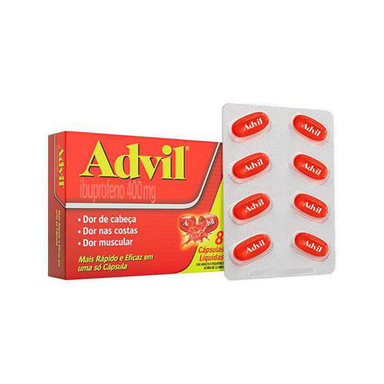 Imagem do produto Advil Extra Alívio 400Mg Embalagem Econômica 8 Cápsulas Gelatinosas