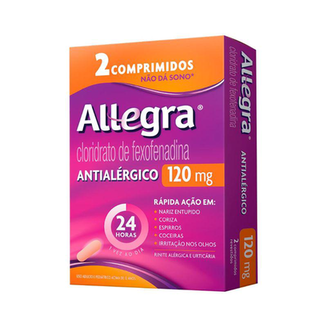 Imagem do produto Allegra  120Mg  2 Comprimidos Revestidos