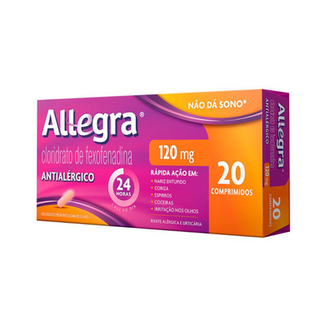 Imagem do produto Allegra 120Mg 20 Comprimidos Revestidos