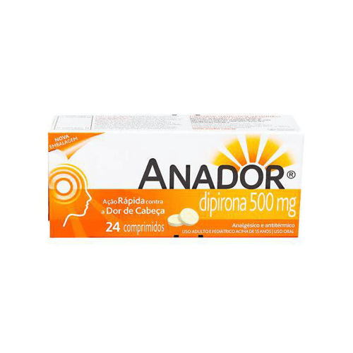 Imagem do produto Anador 500Mg Com 24 Comprimidos