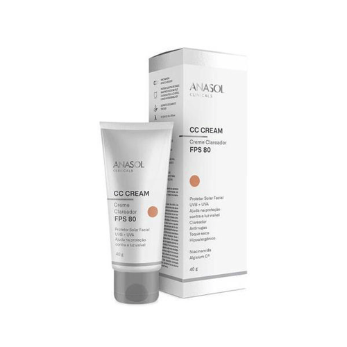 Imagem do produto Protetor Soar Facial Anasol Clinicals Cc Cream Fps80 Com 40G
