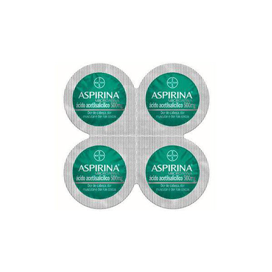 Imagem do produto Aspirina Microativa 500Mg 4 Comprimidos Revestidos De Liberação Modificada