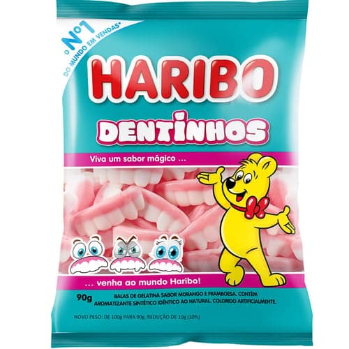 Imagem do produto Balas De Gelatina Haribo Dentinhos 100G