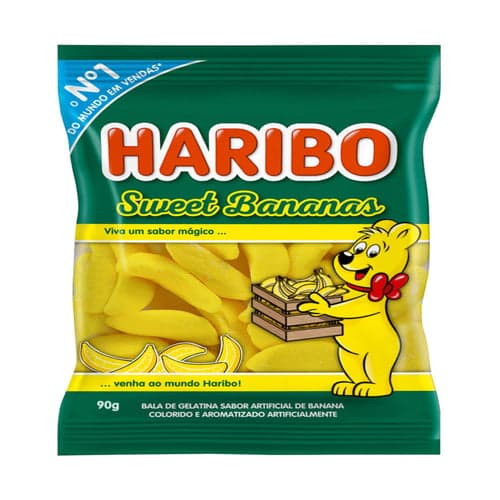 Imagem do produto Balas De Gelatina Haribo Sweet Banana 100G