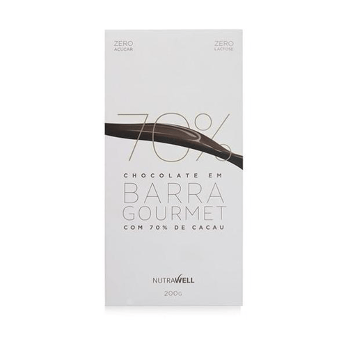 Imagem do produto Barra De Chocolate Gourmet 70% Cacau 200G Nutrawell