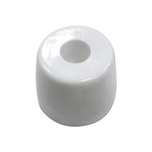 Imagem do produto Batedor Para Porta Bemfixa Modelo Chato Cor Branca 1 Unidade