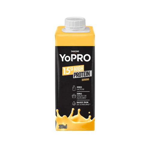 Imagem do produto Bebida Láctea Yopro Sabor Banana Danone 250Ml