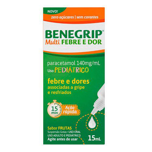 Imagem do produto Benegrip Multi Febre E Dor Pediátrico 140Mg 15Ml