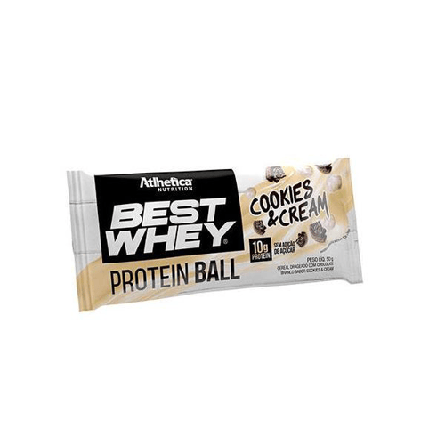 Imagem do produto Best Whey Protein Ball 50G Atlhetica Nutrition Best Whey Protein Ball 50G Cookies Cream Atlhetica Nutrition