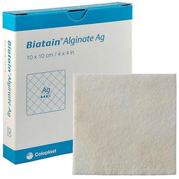 Imagem do produto Biatain Ag Curativo De Alginato De Cálcio E Prata Coloplast 3760 10X10cm
