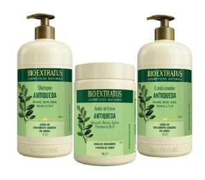 Imagem do produto Shampoo + Condicionador + Banho De Creme 1L Bio Extratus Jaborandi Trio