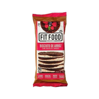Imagem do produto Biscoito De Arroz Com Chocolate Amargo 70G Fit Food