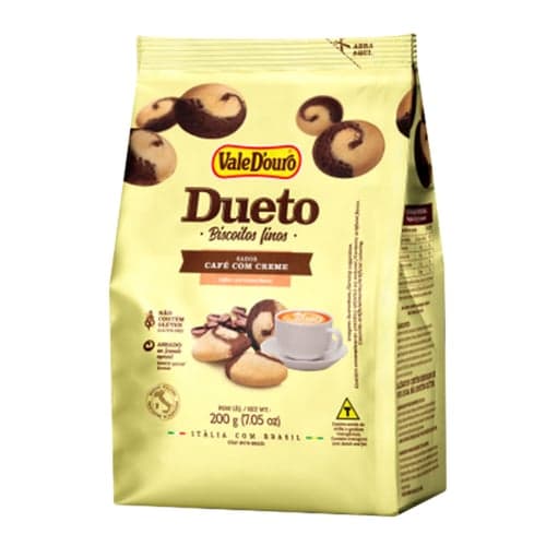 Imagem do produto Biscoito Dueto Vale D'ouro Café Com Creme 200G