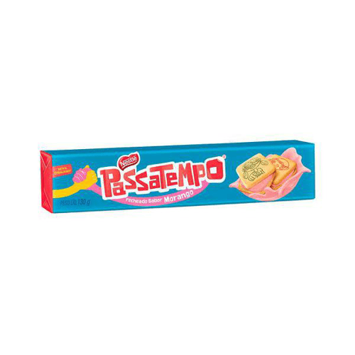 Imagem do produto Biscoito Nestlé Passatempo Recheado Morango 130G