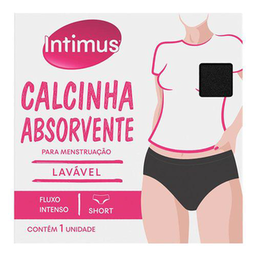 Imagem do produto Calcinha Absorvente Menstrual Intimus Short Lavável Fluxo Intenso M 1 Unidade 1 Unidade