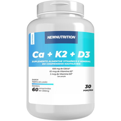 Imagem do produto Cálcio Com Vitamina K2 E D3 Newnutrition 60 Cápsulas
