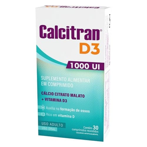 Imagem do produto Calcitran D3 1000Ui Com 30 Comprimidos