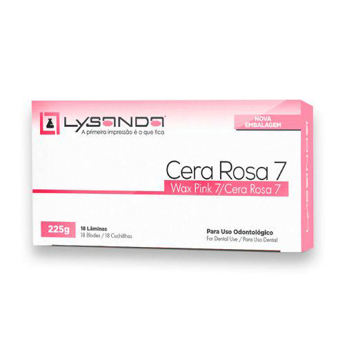 Imagem do produto Cera Rosa 7 Com 18 Lminas 225G Lysanda