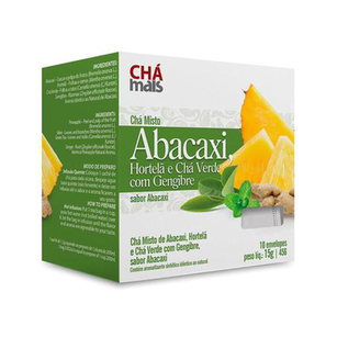 Imagem do produto Chá De Abacaxi Com Hortela E Verde Gengibre 10 Sachês Mais