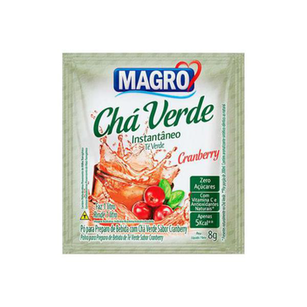 Imagem do produto Cha Verde Sabor Cranberry Zero Acucares 8G Magro
