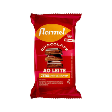 Imagem do produto Chocolate Ao Leite Flormel Zero Açúcar 20G 20G