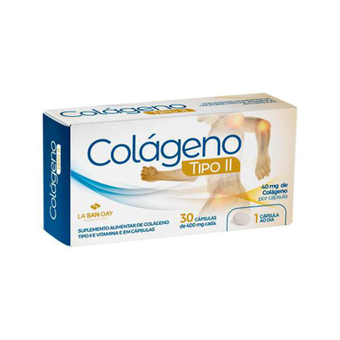 Imagem do produto Colágeno Tipo Ii Lasanday 40Mg Com 30 Cápsulas