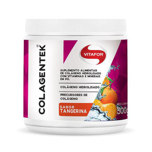 Imagem do produto Colagentek Colágeno Hidrolisado Tangerina Vitafor Pote 300G