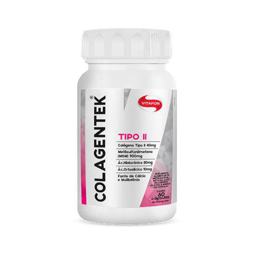 Imagem do produto Colagentek Colágeno Tipo 2 40Mg Vitafor Com 60 Cápsulas