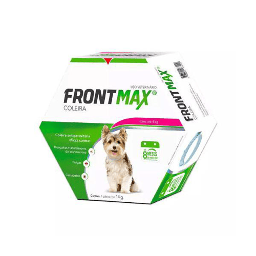 Imagem do produto Coleira Antiparasitária Frontmax Para Cães Até 4Kg Com 1 Unidade De 14G