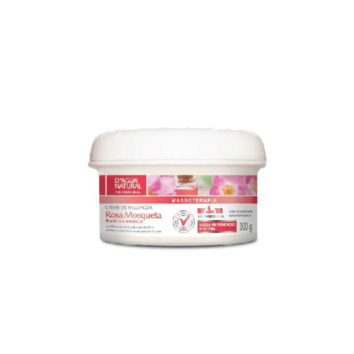 Imagem do produto Creme De Massagem Rosa Mosqueta E Argila Branca D'agua Natural 300G