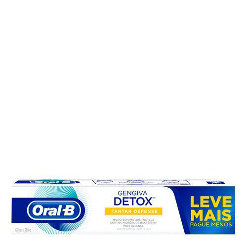 Imagem do produto Creme Dental Oral B Detox Antitártaro 130G 130G