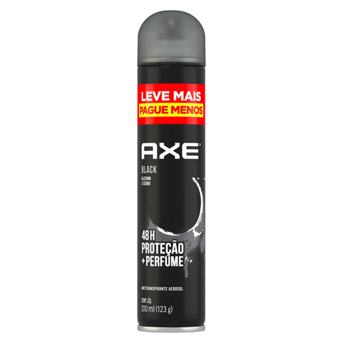 Imagem do produto Desodorante Axe Black Antitranspirante Aerosol Masculino 200Ml 200Ml