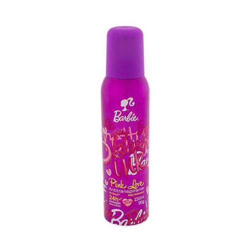 Imagem do produto Desodorante Barbie Pink Love Aerosol Antitranspirante 24H Com 150Ml