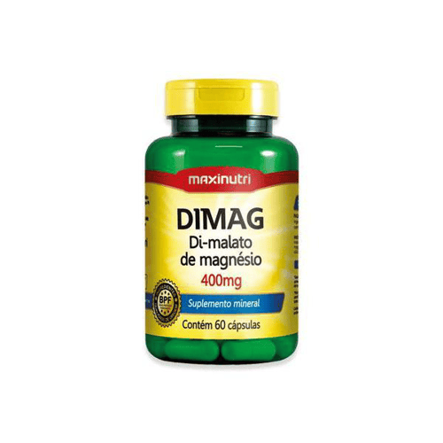 Imagem do produto Dimag Dimalato De Magnésio Maxinutri Com 60 Cápsulas